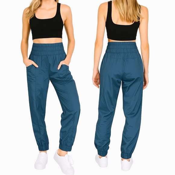 Free People Movement The Way Home Jogger in Dark Teal Sz S Comfort Performance - Picture 1 of 16